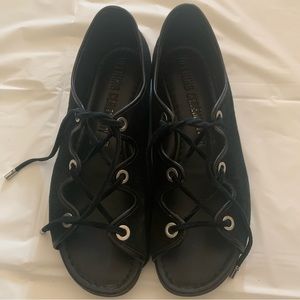 OPENING CEREMONY black suede flats